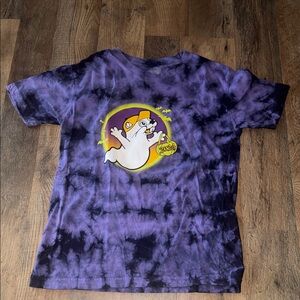Buc-ee’s Purple Tie-Dye Halloween Graphic T-Shirt Small